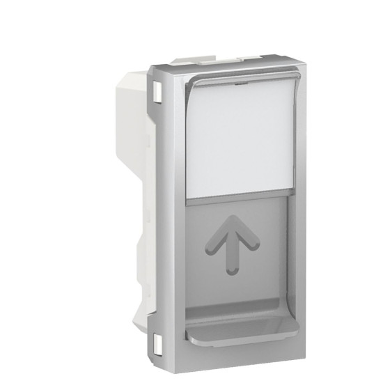 Центральна плата Schneider Electric NU946030 від розетки RJ45 Keystone/Systimax 1М (алюміній)