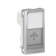 Центральна плата Schneider Electric NU946030 від розетки RJ45 Keystone/Systimax 1М (алюміній)