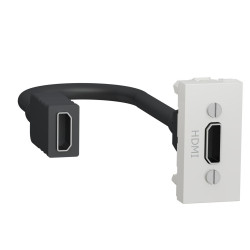 HDMI розетка Schneider Electric NU343018 1М (біла)