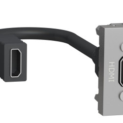 HDMI розетка Schneider Electric NU343030 1М (алюміній)