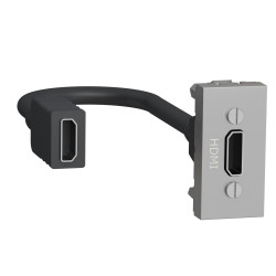 HDMI розетка Schneider Electric NU343030 1М (алюміній)