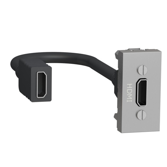 HDMI розетка Schneider Electric NU343030 1М (алюміній)