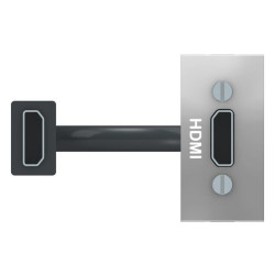 HDMI розетка Schneider Electric NU343030 1М (алюміній)