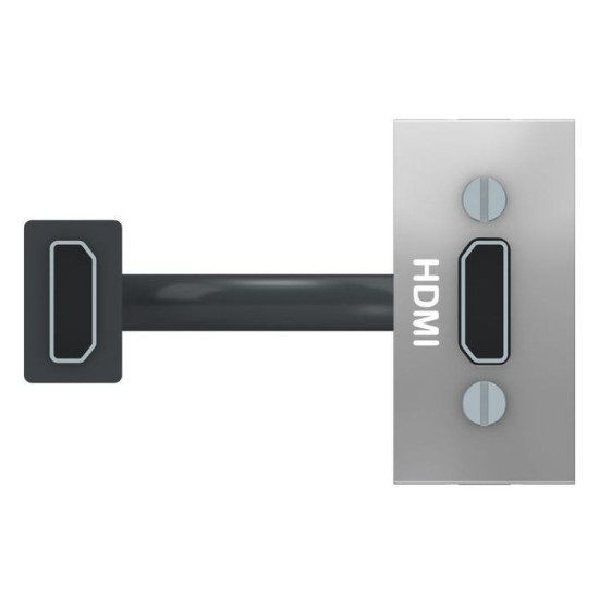 HDMI розетка Schneider Electric NU343030 1М (алюміній)