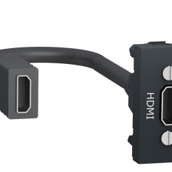 HDMI розетка Schneider Electric NU343054 1М (антрацит)