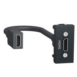 HDMI розетка Schneider Electric NU343054 1М (антрацит)