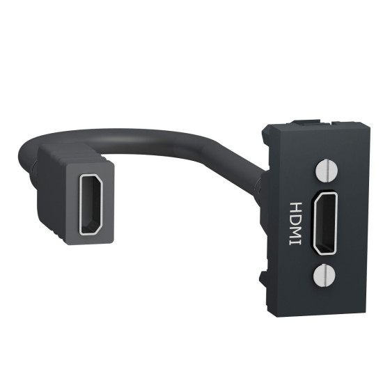 HDMI розетка Schneider Electric NU343054 1М (антрацит)
