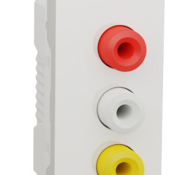 Аудіорозетка 3 RCA Schneider Electric NU343118 1М (біла)