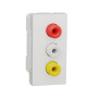 Аудіорозетка 3 RCA Schneider Electric NU343118 1М (біла)