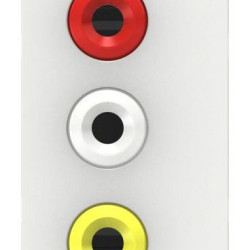 Аудіорозетка 3 RCA Schneider Electric NU343118 1М (біла)
