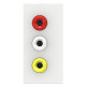 Аудіорозетка 3 RCA Schneider Electric NU343118 1М (біла)