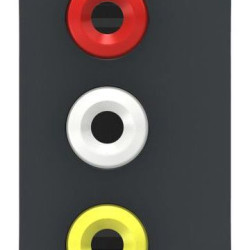 Аудіорозетка 3 RCA Schneider Electric NU343154 1М (антрацит)