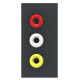 Аудіорозетка 3 RCA Schneider Electric NU343154 1М (антрацит)