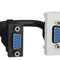Розетка Schneider Electric NU343218 HD15 female (VGA) 1М (біла)