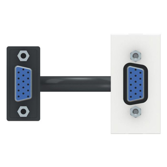 Розетка Schneider Electric NU343218 HD15 female (VGA) 1М (біла)