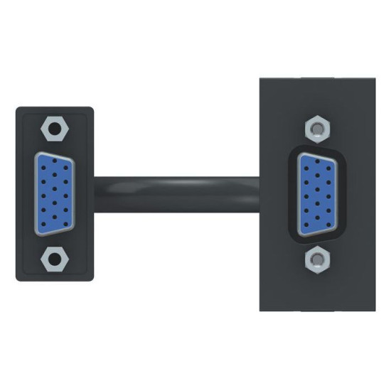 Розетка Schneider Electric NU343254 HD15 female (VGA) 1М (антрацит)