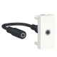 Аудіо розетка Schneider Electric NU343318 Mini jack 1М (біла)