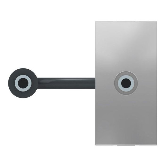 Аудіо розетка Schneider Electric NU343330 Mini jack 1М (алюміній)