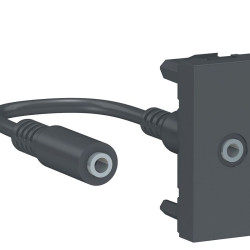 Аудіо розетка Schneider Electric NU343354 Mini jack 1М (антрацит)