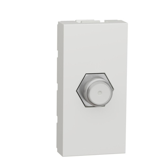 Розетка Schneider Electric NU346818 Coaxial F-type 1М (біла)