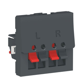 Аудіорозетка Schneider Electric NU348654 2М (антрацит)
