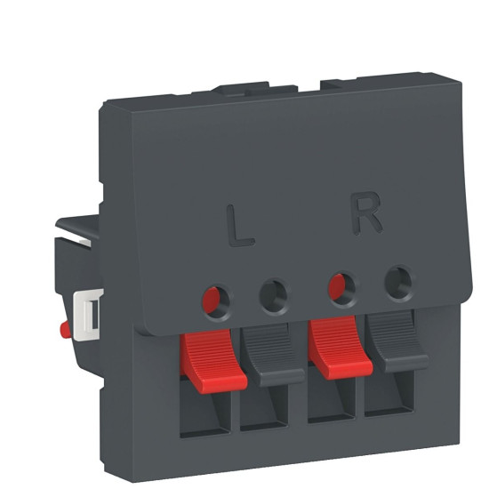 Аудіорозетка Schneider Electric NU348654 2М (антрацит)