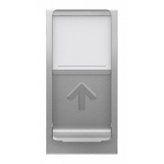 Одинарна комп'ютерна розетка Schneider Electric NU341030 RJ45 cat.5e UTP із полем для напису 1М (алюміній)