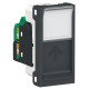 Одинарна комп'ютерна розетка Schneider Electric NU341054 RJ45 cat.5e UTP з полем для напису 1М (антрацит)