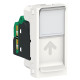 Одинарна комп'ютерна розетка Schneider Electric NU341218 RJ45 cat.5e STP із полем для напису 1М (біла)