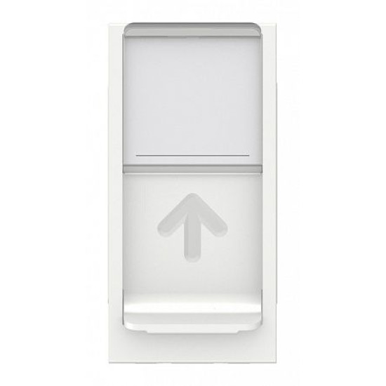 Одинарна комп'ютерна розетка Schneider Electric NU341418 RJ45 cat.6 UTP із полем для напису 1М (біла)