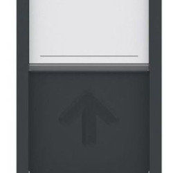 Одинарна комп'ютерна розетка Schneider Electric NU341454 RJ45 cat.6 UTP з полем для напису 1М (антрацит)