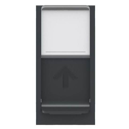 Одинарна комп'ютерна розетка Schneider Electric NU341654 RJ45 cat.6 STP з полем для напису 1М (антрацит)