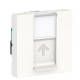 Одинарна комп'ютерна розетка Schneider Electric NU341318 RJ45 cat.5e STP із полем для напису 2М (біла)