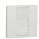 Одинарна комп'ютерна розетка Schneider Electric NU341518 RJ45 cat.6 UTP із полем для напису 2М (біла)
