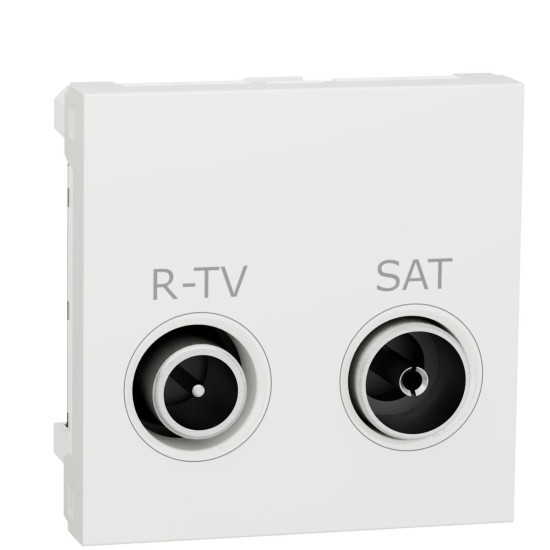 Кінцева розетка Schneider Electric NU345518 R-TV SAT 2М (біла)