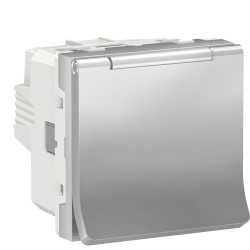 Розетка Schneider Electric NU303730TA (гвинтовий затискач) 16А (алюміній)