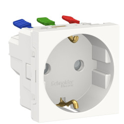 Розетка Schneider Electric NU305718 (затискний контакт) 16А (біла)