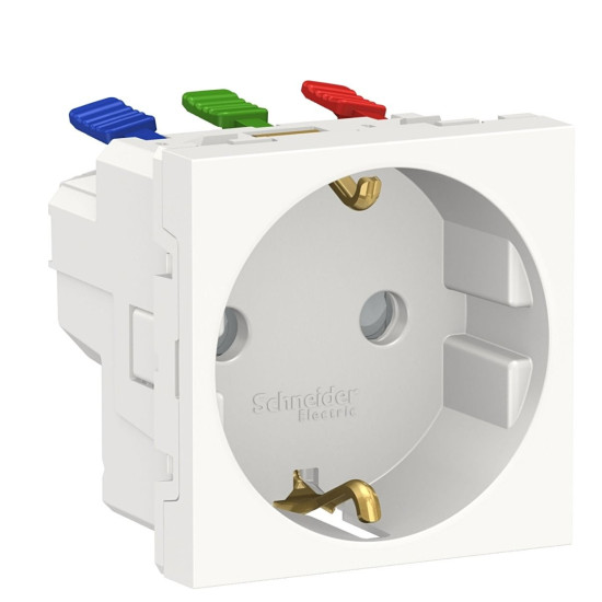 Розетка Schneider Electric NU305718 (затискний контакт) 16А (біла)