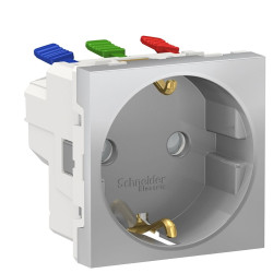 Розетка Schneider Electric NU305730 (затискний контакт) 16А (алюміній)