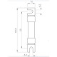 Запобіжник ETI 002625123 CH SU 10x38 gPV 25A 900V (30kA)