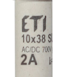 Запобіжник ETI 002625300 CH SU 10x38 gR-PV 2A 700V (50kA)