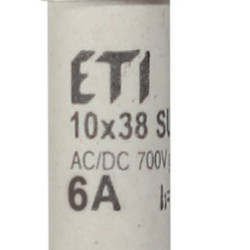 Запобіжник ETI 002625302 CH SU 10x38 gR-PV 6A 700V (50kA)