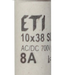 Запобіжник ETI 002625303 CH SU 10x38 gR-PV 8A 700V (50kA)