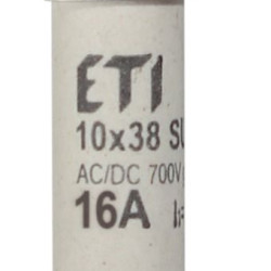 Запобіжник ETI 002625306 CH SU 10x38 gR-PV 16A 700V (50kA)