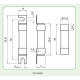 Запобіжник ETI 002625306 CH SU 10x38 gR-PV 16A 700V (50kA)