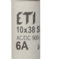 Запобіжник ETI 002625312 CH SU 10x38 gR-PV 6A 900V (50kA)