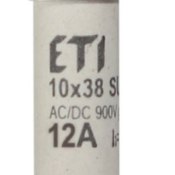 Запобіжник ETI 002625315 CH SU 10x38 gR-PV 12A 900V (50kA)