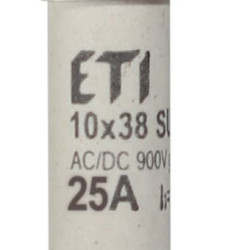 Запобіжник ETI 002625318 CH SU 10x38 gR-PV 25A 900V (50kA)