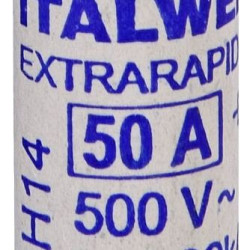 Запобіжник ETI 002635019 CH14UQ/50A/500V aR (200 kA)