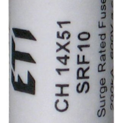 Циліндричний запобіжник ETI 002636004 CH 14x51 SRF 10 (для захисту ОПН 10kA)